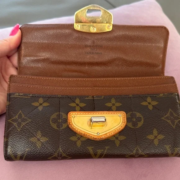 Louis Vuitton Black and Brown Monogram Wallet